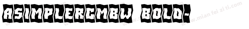 aSimplerCmBW Bold字体转换